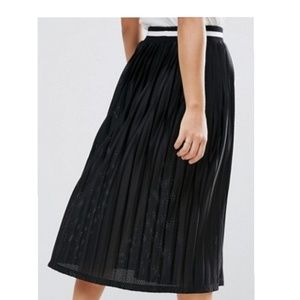 ASOS Perforated Pleated Skirt